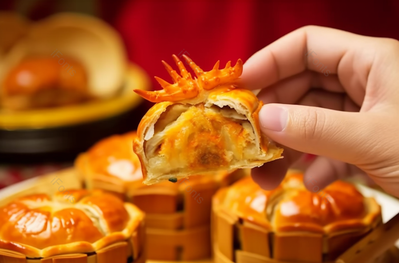 节日点心甜点月饼螃蟹形状,高清,摄影图,摄影图片,图片大全,摄影图免费下载